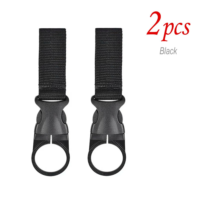 1/2/5pcs Hanging Bottle Buckle Clip Carabiner Portable Water Bottle Holder Clip Belt Backpack Hanger for Outdoor Camp Hiking
