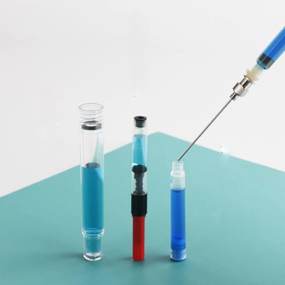 1/ 3 Pcs Fountain Pen Ink Syringe Filler Needle Tip Spring Converter Office Supplies Office School Stationery