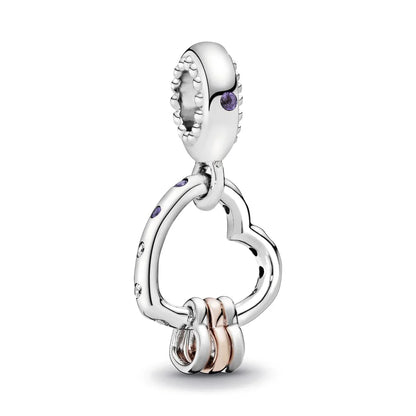 The New 925 Sterling Silver Charm Mother's Day Queen Crown Gift Box Fits Women Jewelry With Original Bracelet Accessories