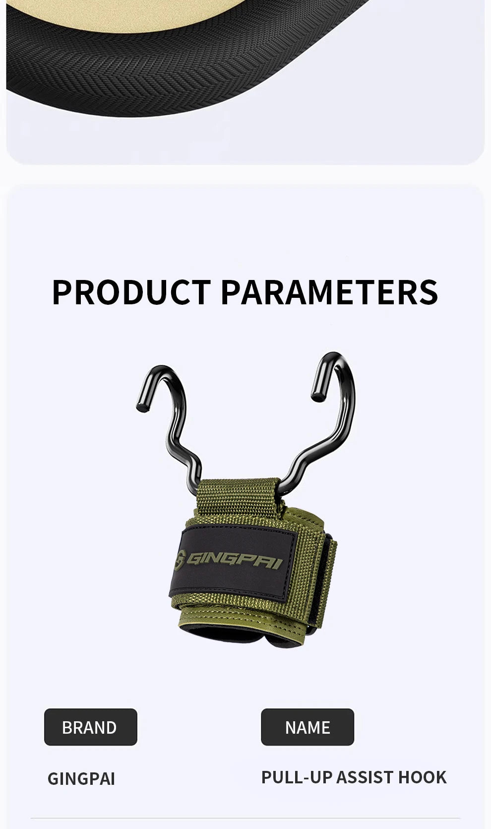 Weight Lifting Hook Grips With Wrist Wraps Hand-Bar Wrist Strap Gym Fitness Hook Weight Strap Pull-Ups Power Lifting Gloves