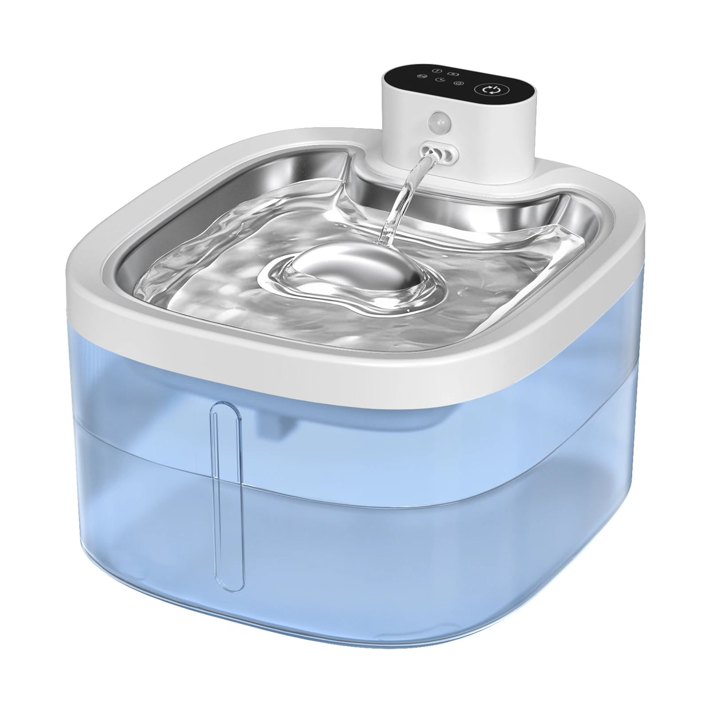 Wireless Cat Water Fountain 3.5L Pet Water Dispenser 4000mAh Long Lasting Battery Life Stainless Steel Pallet and Motion Sensing
