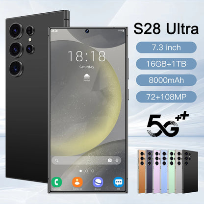 2026 Hot High Quality S28 Ultra Original Intelligent 4G 5G Dual Card Dual Standby System Global Version 8000mAh Battery Arrival