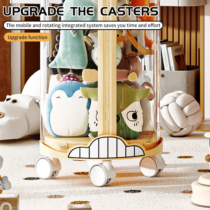 Extra Large Toy Storage Bucket Organize Home Plush Toys Neatly Sunglasses Smiley Design Top Can Place Figurines