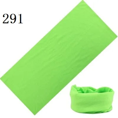 100% Polyester Solid color Microfiber Tubular Multifunction Motorcycle Scarf sports Headband Seamless Tube Bandanas Face Mask