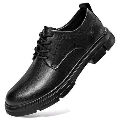 Spring Autumn Casual Men Retro Leather Shoes 2023 Fashion British Style Anti-skid Chaussure Homme Cuir Luxury Brand Designer