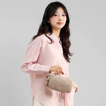 Adjustable Strap Nylon Water Bottle Storage Bag Phone Pocket Nylon Material Portable Water Bottle Bag Protective Cover