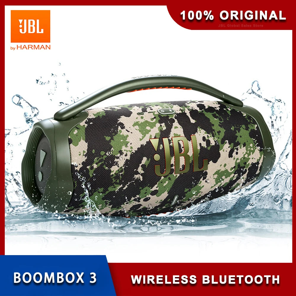 JBL Boombox3 Portable Bluetooth Speaker Subwoofer Outdoor Speaker IP67 Dust Waterproof Hifi Sound High Quality Desktop Audio