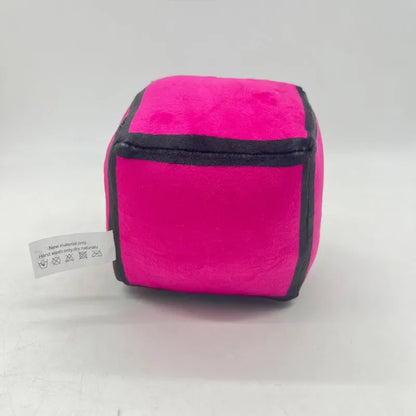 12cm New Halloween Geometry Dash Cube Plush Toys Small Pillow Stuffed Plushie Doll Square Pendant Game Cute Kids Birthday Gift