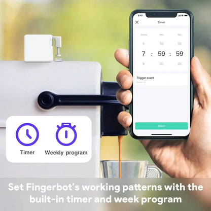 Tuya Zigbee Fingerbot Plus Smart Fingerbot Switch Button Pusher Smart Life Timer Voice Control Support Bluetooth Alexa Google
