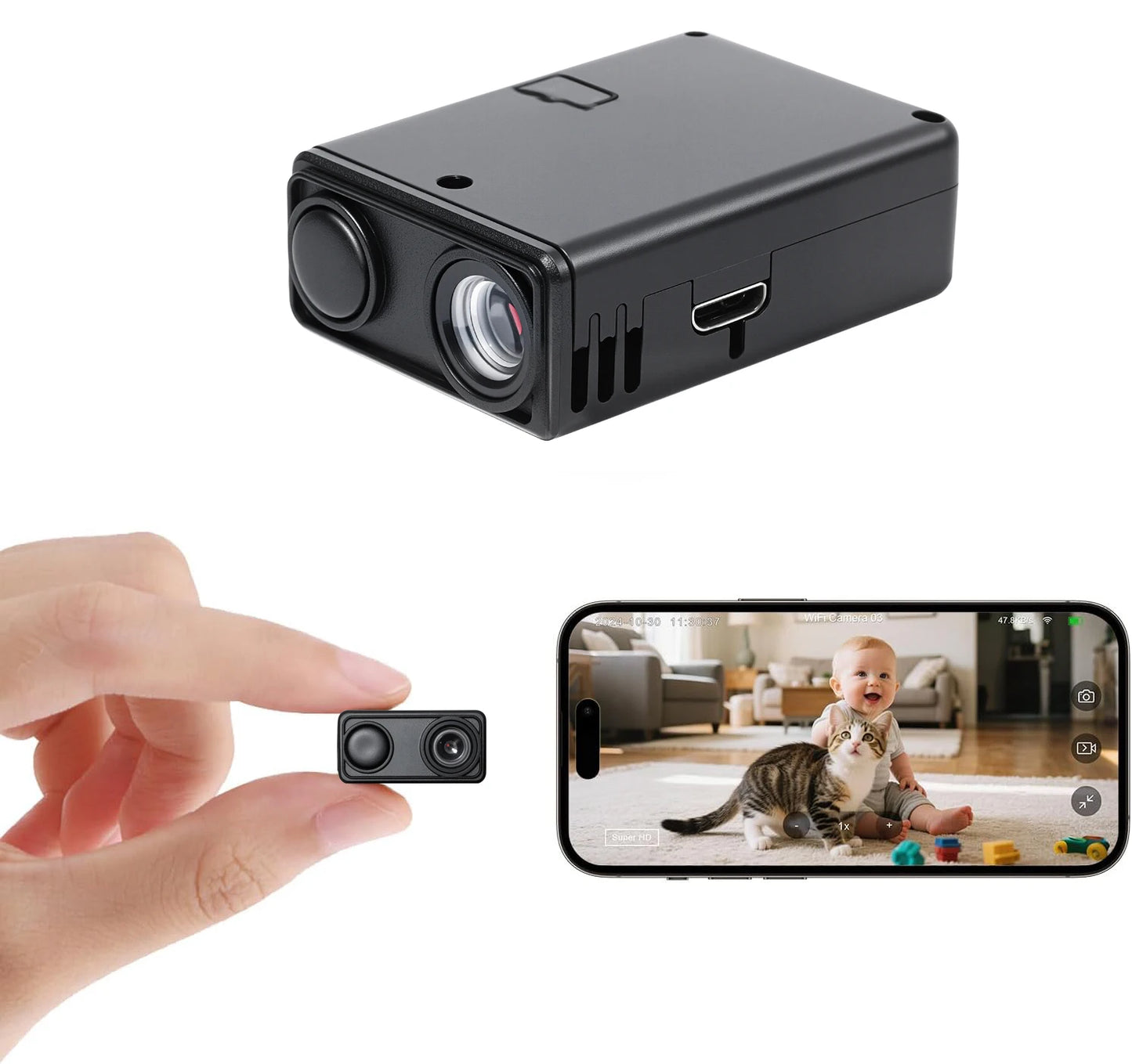 4K Security Camera WiFi Wireless Monitor Remote Motion Detecting Camcorders Security Protection Indoor Surveillance 2026 NEW