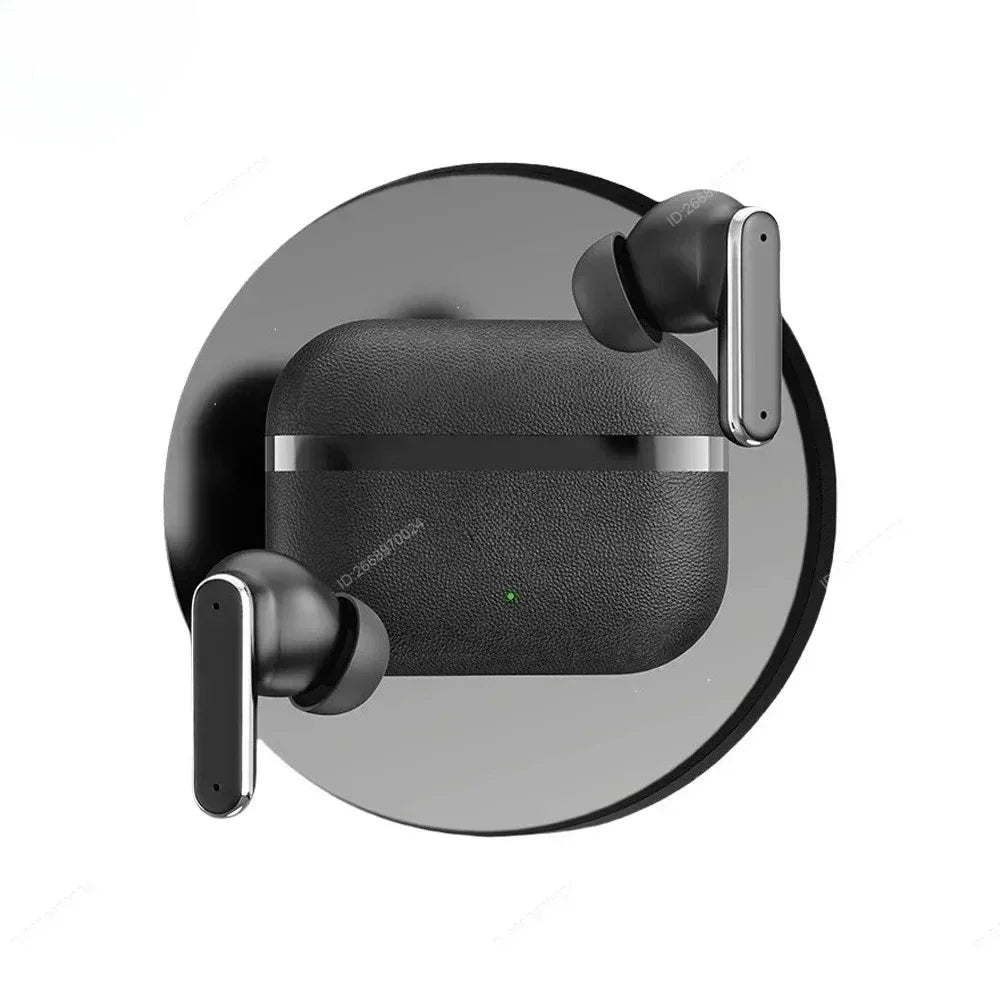 In-Ear Premium Leatherette Earphones Wireless True Headphones Bluetooth Ultra-Long Battery Life Noise Cancellation Technology