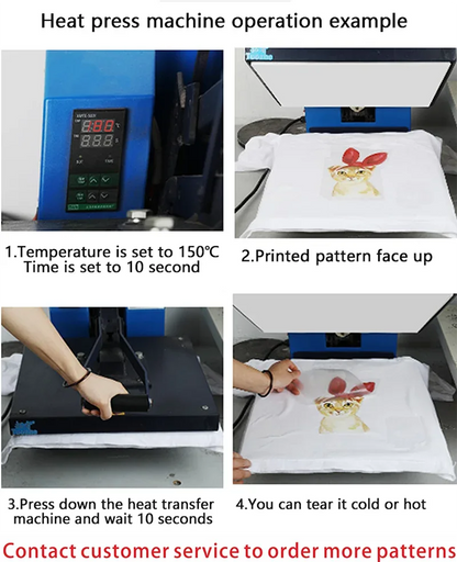 Color Fluid Painting Ironing Sticker Clothes DTF Fashion T-shirt Hoodie DIY Jacket Patch Hot Paste Paper