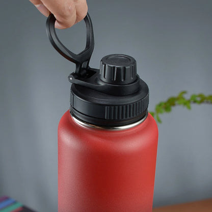 1 40oz Sports Portable Water Bottle, Suitable for Outdoor Camping and Other Sports, Cold-Keeping Bottle, Space Bottle, 1200ml Wide-Mouth Bottle, with Three-Finger Lid, Cycling Water Bottle