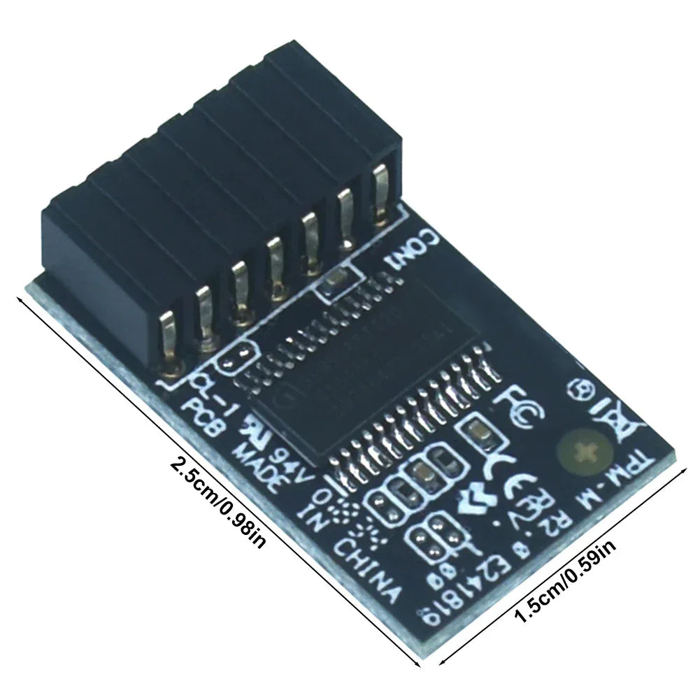 For Asus TPM-M R2.0 TPM Module LPC 14-1 Pin TPM-M R2.0 Hardware Security Chip Trusted Platform Module for Asus Motherboards