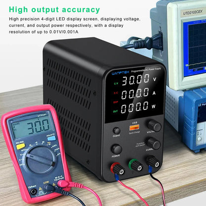 Wanptek DC Laboratory Power Supply 30V 10A 60V 5A 120V 3A Adjustable Voltage Current Applicable voltage 110V 220V Power Supply