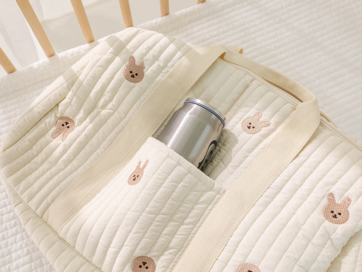 Embroidered Travel Bag Large Capacity Lightweight Foldable Duffle Weekender Tote Handheld Shoulder Crossbody Boston Carry-On Bag