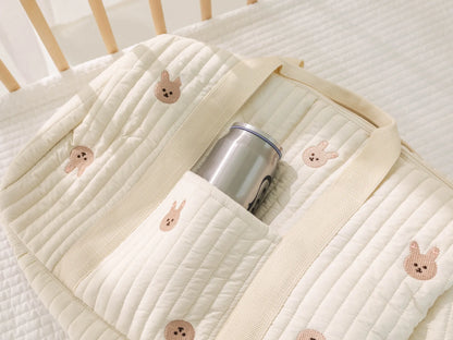 Embroidered Travel Bag Large Capacity Lightweight Foldable Duffle Weekender Tote Handheld Shoulder Crossbody Boston Carry-On Bag