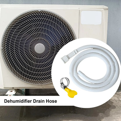 2/3/5m*2.5cm Air Conditioner Drain Hose Flexible Drain Hose With Clip Cuttable Rubber Adapter Dehumidifier Drain Hose