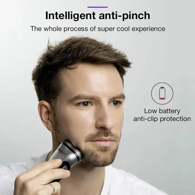 ENCHEN Blackstone Electrical Rotary Shaver for Men 3D Floating Blade Washable Type-C USB Rechargeable Shaving Beard Machine