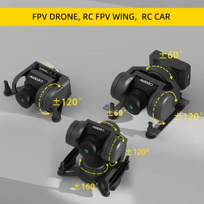 Caddx GM1 GM2 GM3 FPV Gimbal Head Tracking (No Camera) CaddxFPV For FC FPV 19mm Camera Avatar HD Goggles Drone Car Airplane