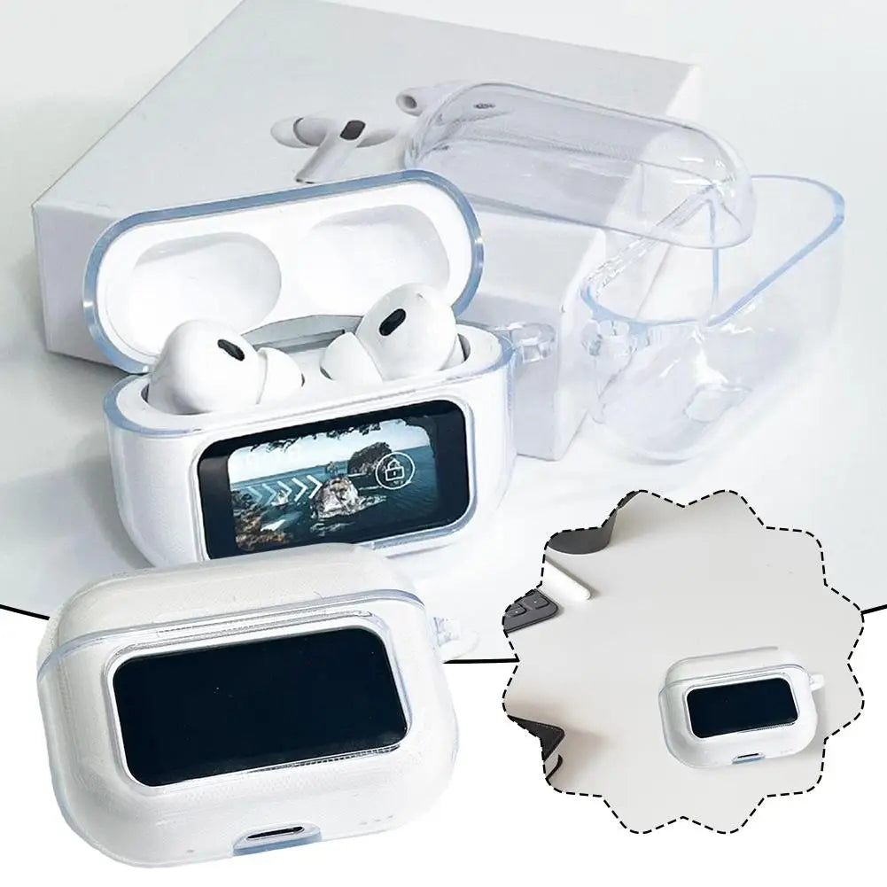 For A9 Pro Headset Case Earphone Case For Airpods Protective Cover Anti-Fall Shockproof Dustproof Transparent Silicone Case