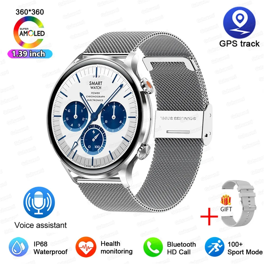 2025 New Smartwatch Women 1.39 inch AMOLED HD Screen Always On Display Custom dial Call IP68 Sport Smart Watch For women men