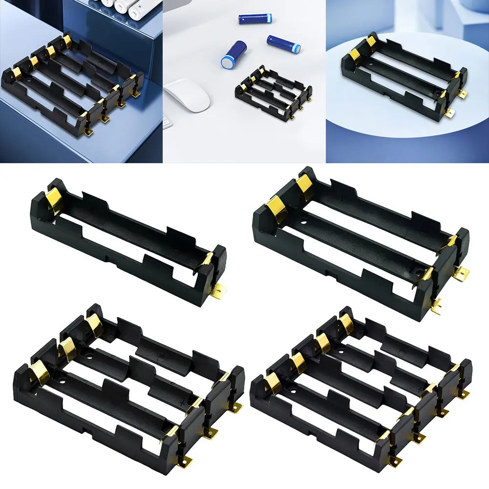 18650 SMT Battery Holder 18650 SMD Battery Box With Bronze Pins Rechargeable Battery Storage Box Case Holder Power Bank 3.7V