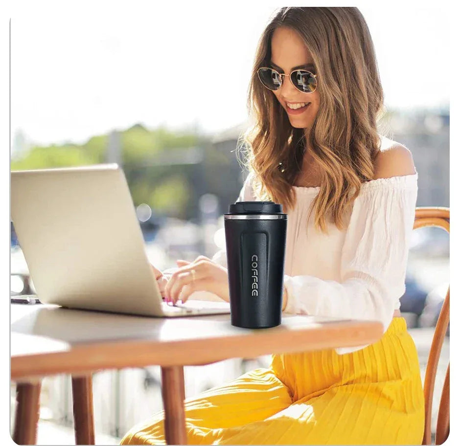 Stainless Steel Smart Coffee Tumbler Thermos Cup with Intelligent Temperature Display Portable Travel Mug 380ml 510ml