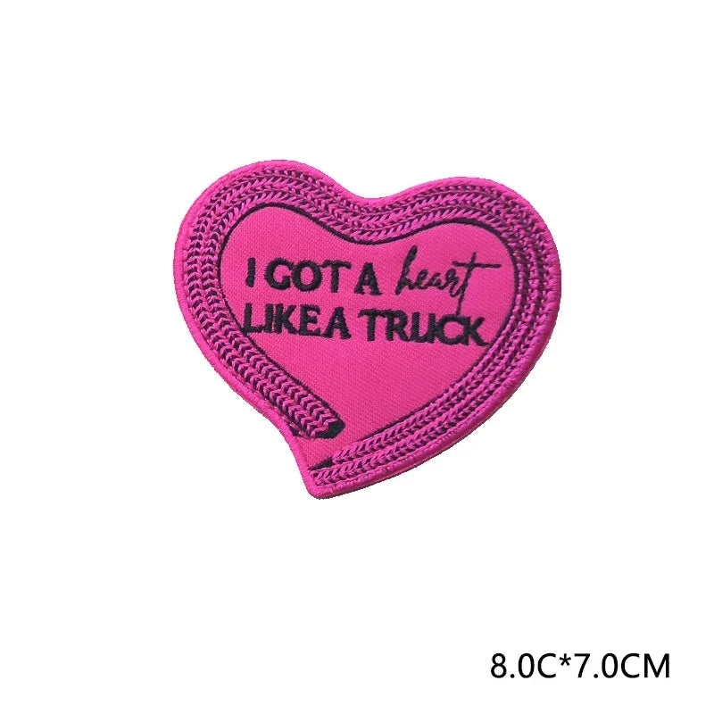 Valentine's Day Emblem Clothing Accessories Badge Sticker Embroidered Embroidery Sticker Iron-on Patches