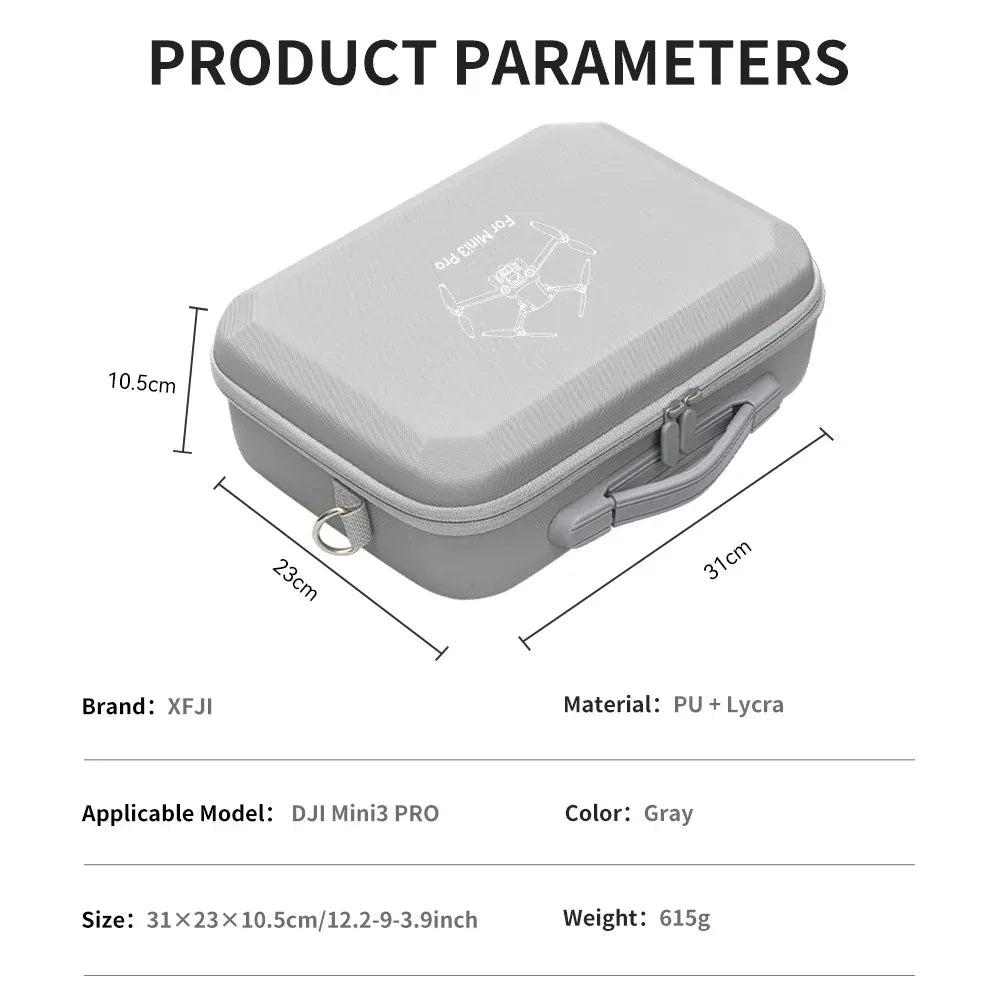 Portable Carrying Case for DJI Mini 3 Pro Storage Bag Mini3/Mini3 Pro Drone Accessories Snowflake Cloth Splash-proof Handbag