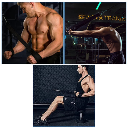 Fitness Triceps and Abdominal Strap Tricep Rope Pulldown Cable Attachment for Weight Lifting Bodybuilding Strength Training