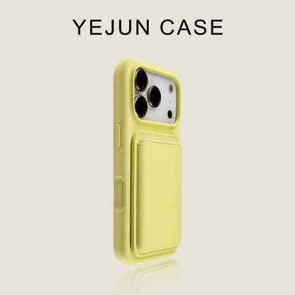 Luxury liquid shockproof card holder phone case for iPhone 17 16 15 13 14 Pro Max soft silicone card slot wallet protect cover