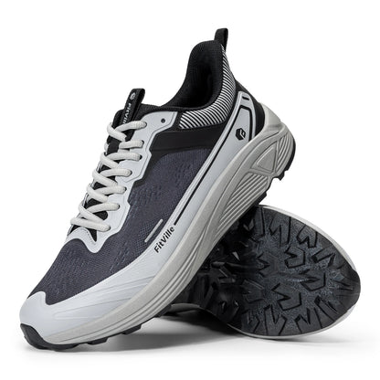 FitVille Men's Wide Toe Box Shoes Cushioned Well Sneakers Non Slip Lightweight Breathable Running Shoes for Swollen Feet