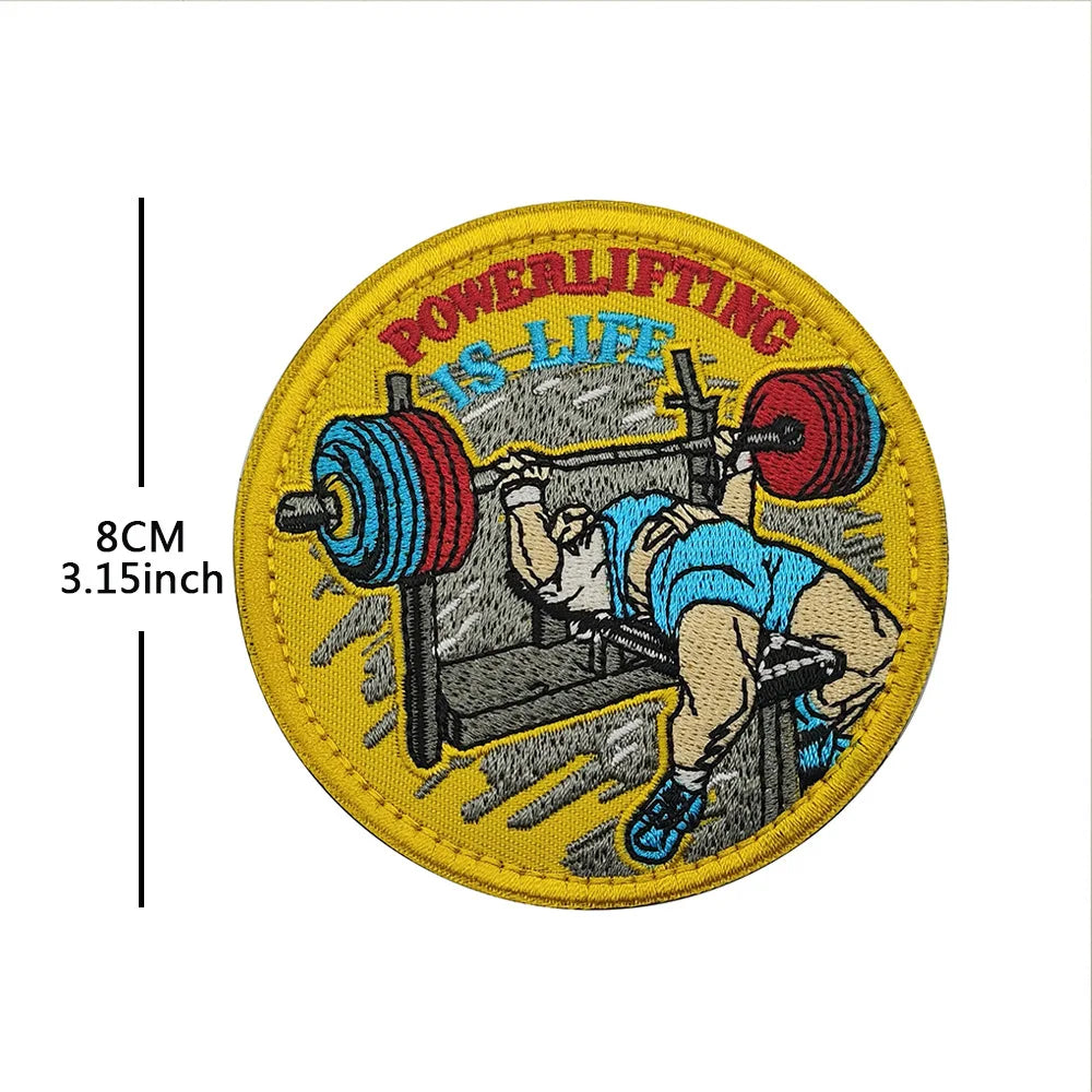 Sports Fitness Gym Patches No Pain No Gain ATHLETE team club Tactical Embroidered Patch brand Armband