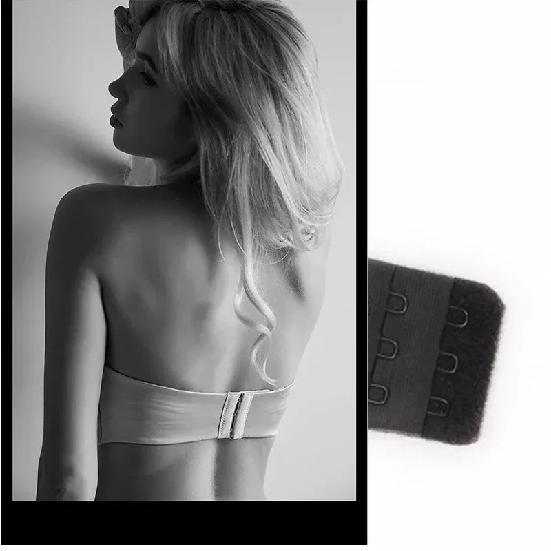2024 New Sexy Lingerie Set for Women Strapless Push Up Bra Seamless Invisible Underwear Backless Wedding Dress LaceNo Show Panti