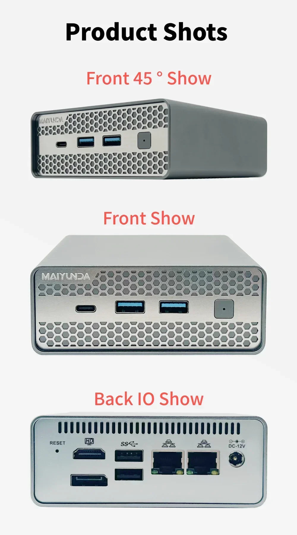 SZBOX M1S Intel N100/N150 MINI PC Windows 11 Pro DDR5 4800MHz 4*M.2 SSD RJ45 4k HD Desktop DIY NAS Host Metal Case Soft Router