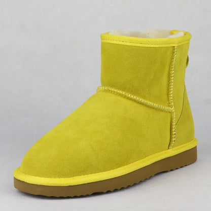 UVWP New Fashion Australia Classic Men Snow Boots Top Quality Genuine Leather Ankle Boots Warm Winter Boots Mens Shoes