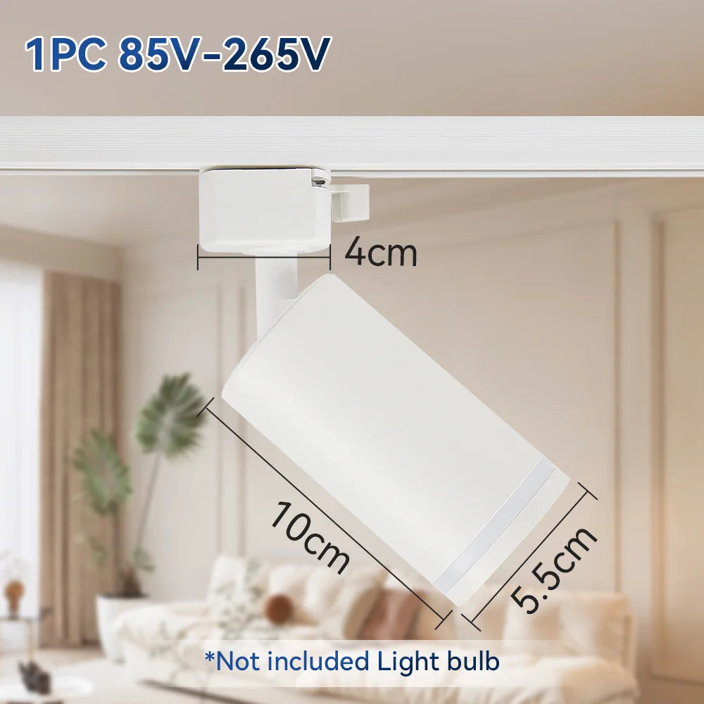 Led Track Light GU10 Spotlight 110V 220V Track Pendant Indoor for Home Decor Kitchen Bedroom Ceiling Lamp Fixture Track Lighting