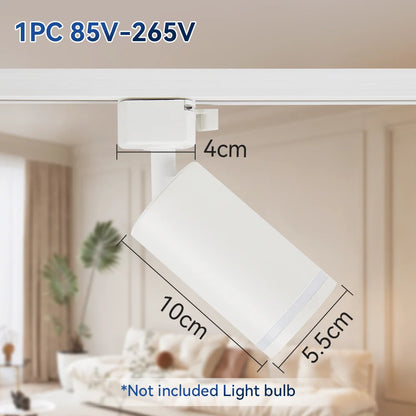 Led Track Light GU10 Spotlight 110V 220V Track Pendant Indoor for Home Decor Kitchen Bedroom Ceiling Lamp Fixture Track Lighting