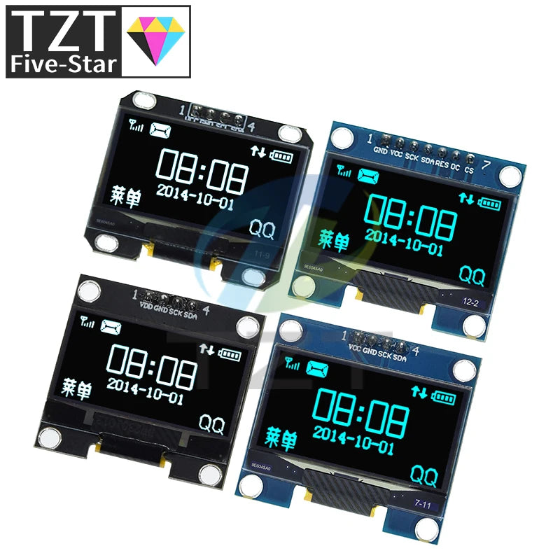 1.3 inch OLED module SPI/IIC I2C Communicate white/blue color 128X64 1.3 inch OLED LCD LED Display Module 1.3" OLED Module