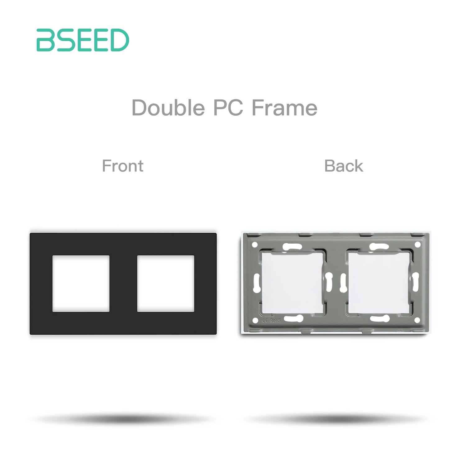 BSEED Wall Internet Cat5 Socket Plastic Frame Parts USB Charge Port TV Satellite Interface Function DIY Combination