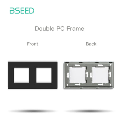 BSEED Wall Internet Cat5 Socket Plastic Frame Parts USB Charge Port TV Satellite Interface Function DIY Combination