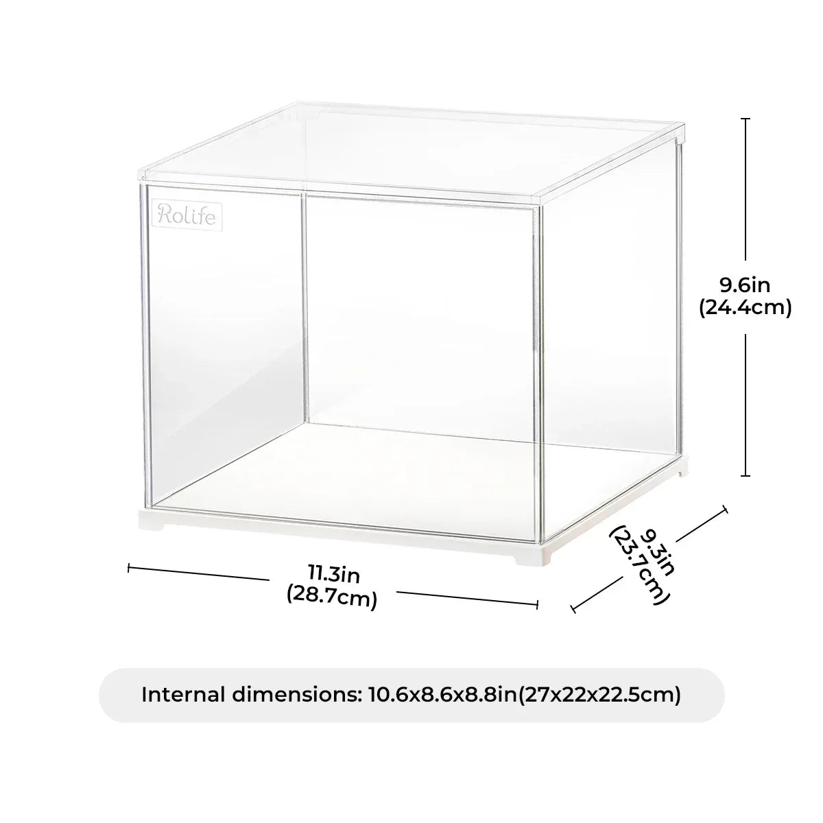 Robotime Rolife Dust Proof for All Miniature House Dollhouse Display Box Home Decoration Easy to Assembly