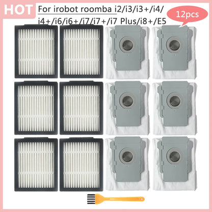 E5 E6 E7 Filter Dust Bag For irobot roomba i2 i3 i3+ i4 i4+ i6 i6+ i7 i7+ i7 Plus i8+ Replacement Main Side Brush Vacuum cleaner