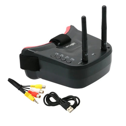 5.8G 40CH Dual Antennas FPV Goggles Monitor Video Glasses Headset HD W/ 5.8G 25mW transmitter fpv camera + Osd for Racing Drone