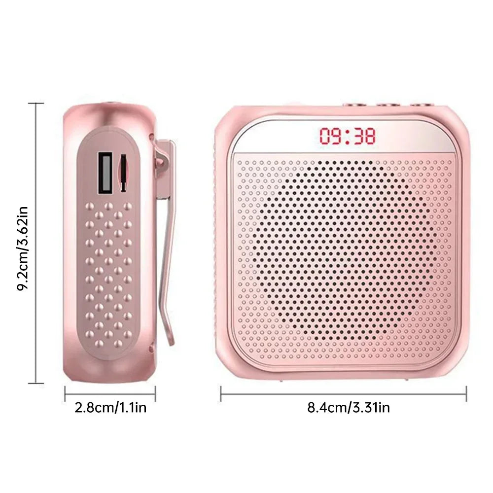 Megaphone Voice Amplifier Portable Personal Voice Speaker s With Microphone Display Loudspeaker For Teachers Speech Tour Guide