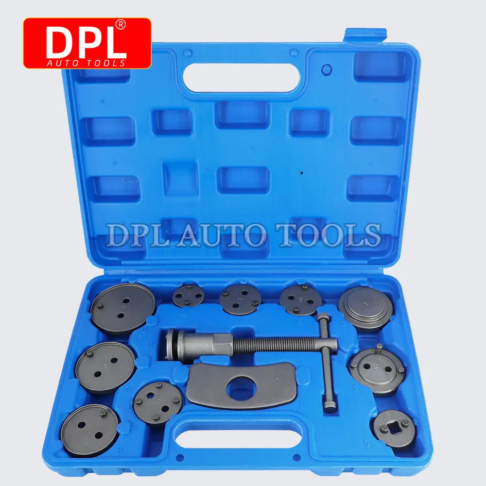 12pcs/Set Universal Car Disc Brake Caliper Rewind Back Brake Piston Compressor Tool Kit Set For Automobiles Garage Repair Tools