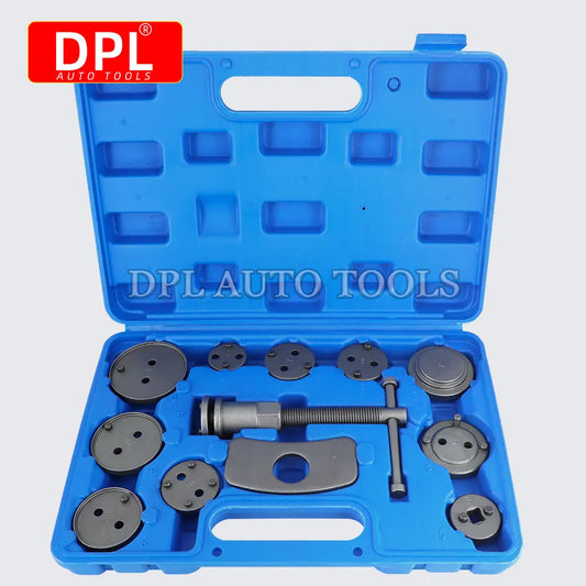 12pcs/Set Universal Car Disc Brake Caliper Rewind Back Brake Piston Compressor Tool Kit Set For Automobiles Garage Repair Tools