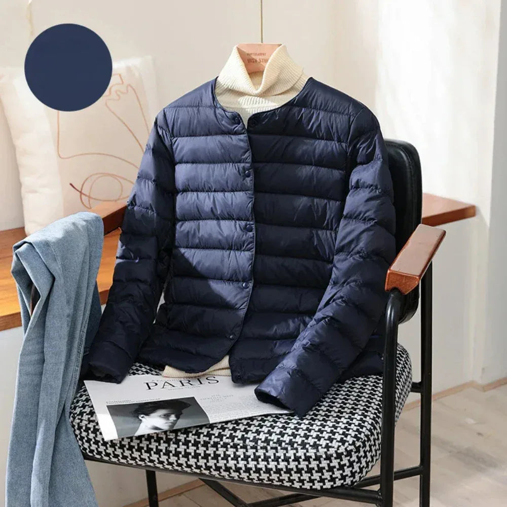 Light Down Coat Spring Autumn Warm Women White Duck Down Slim Jackets Female Fashion Ultra Lightweight Packable Puffer Coats
