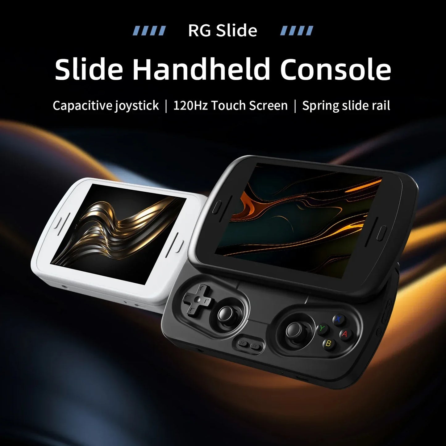 Anbernic RG Slide Handheld Game Console 4.7-inch LTPS In-Cell Screen Android 5000mAh Video Gaming Player Supports 1080p-Port Out